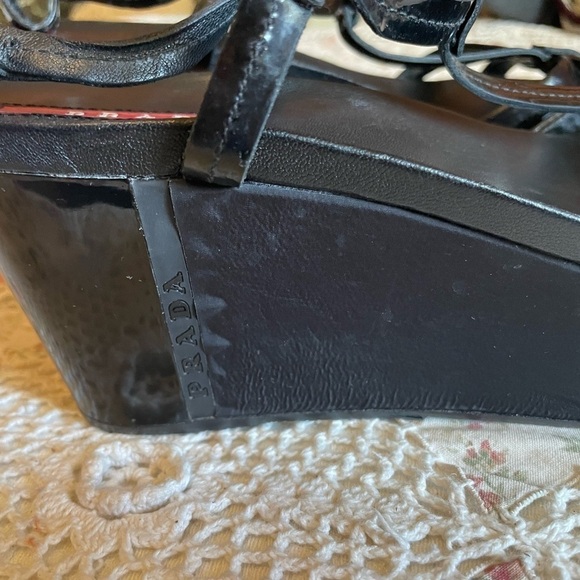 Prada platform wedge patent leather - Picture 5 of 11